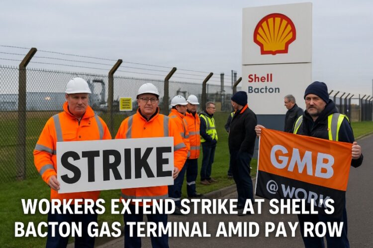 Workers Extend Strike at Shell’s Bacton Gas Terminal Amid Pay Row