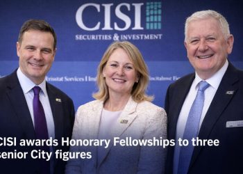 CISI awards Honorary Fellowships to three senior City figures