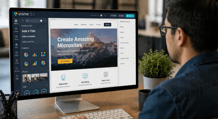 Visme launches microsite builder to expand no-code web publishing capabilities