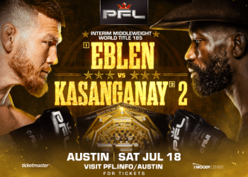 PFL Sets Interim Middleweight Title Fight Between Johnny Eblen and Impa Kasanganay for Austin Event